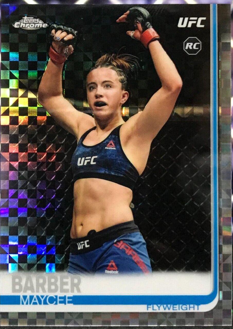 Maycee Barber 2019 Topps Chrome UFC Base #56 Xfractor