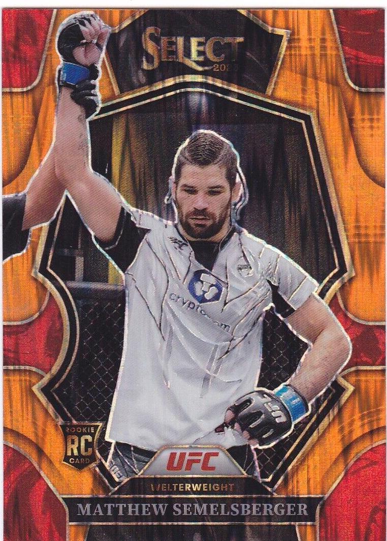 Matthew Semelsberger 2023 Panini Select UFC Premier Level #127 Orange Flash