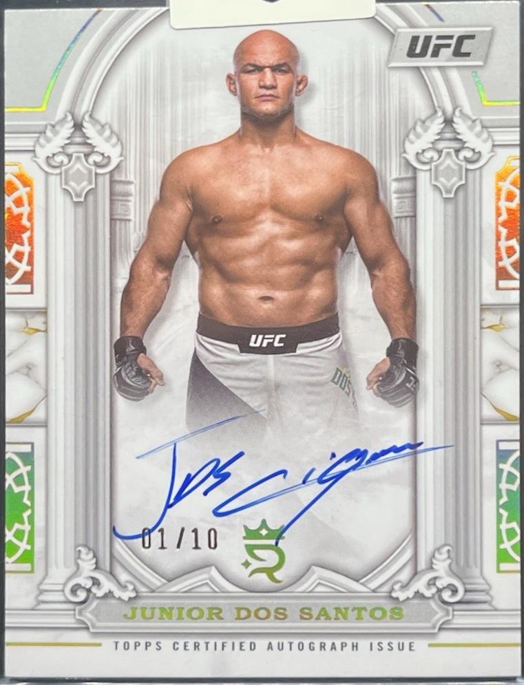 Junior Dos Santos 2024 Topps Royalty UFC Imperial Ink #II-JS Gold