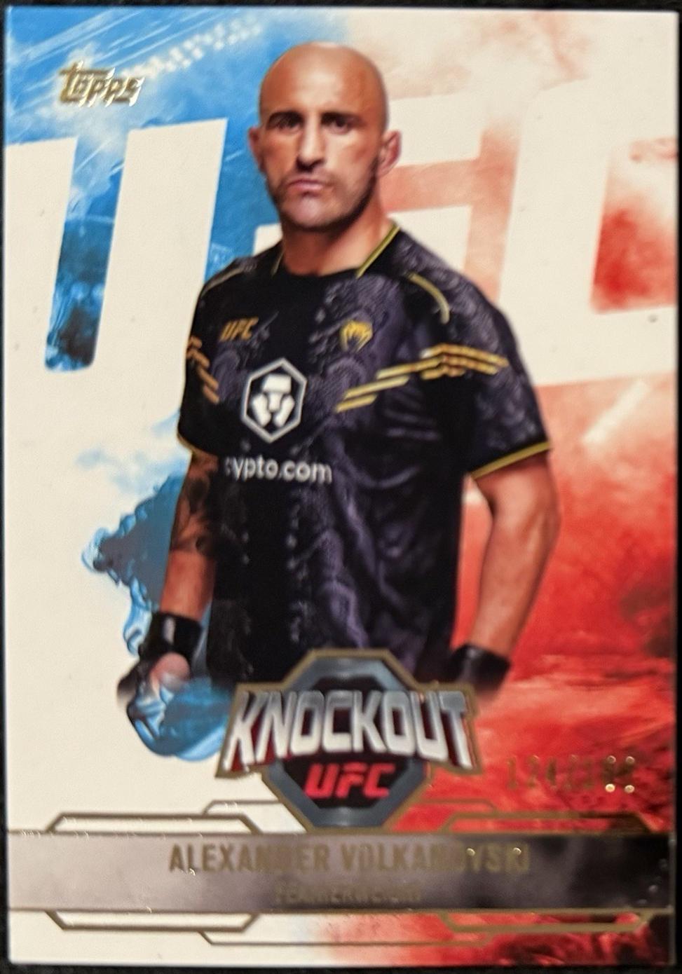 Alexander Volkanovski 2025 Topps Knockout UFC Base #25 Gold