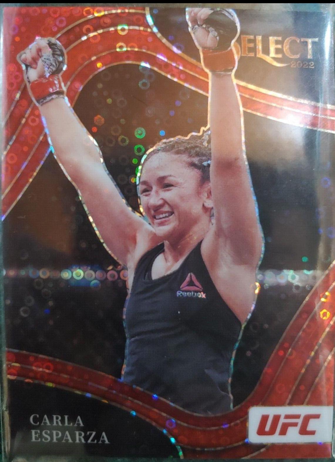 Carla Esparza 2022 Panini Select UFC Octagonside #223 Red Disco