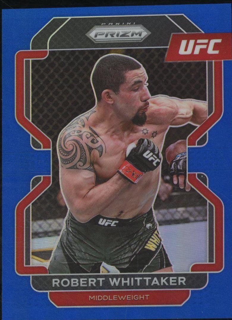 Robert Whittaker 2022 Panini Prizm UFC Base #132 Blue