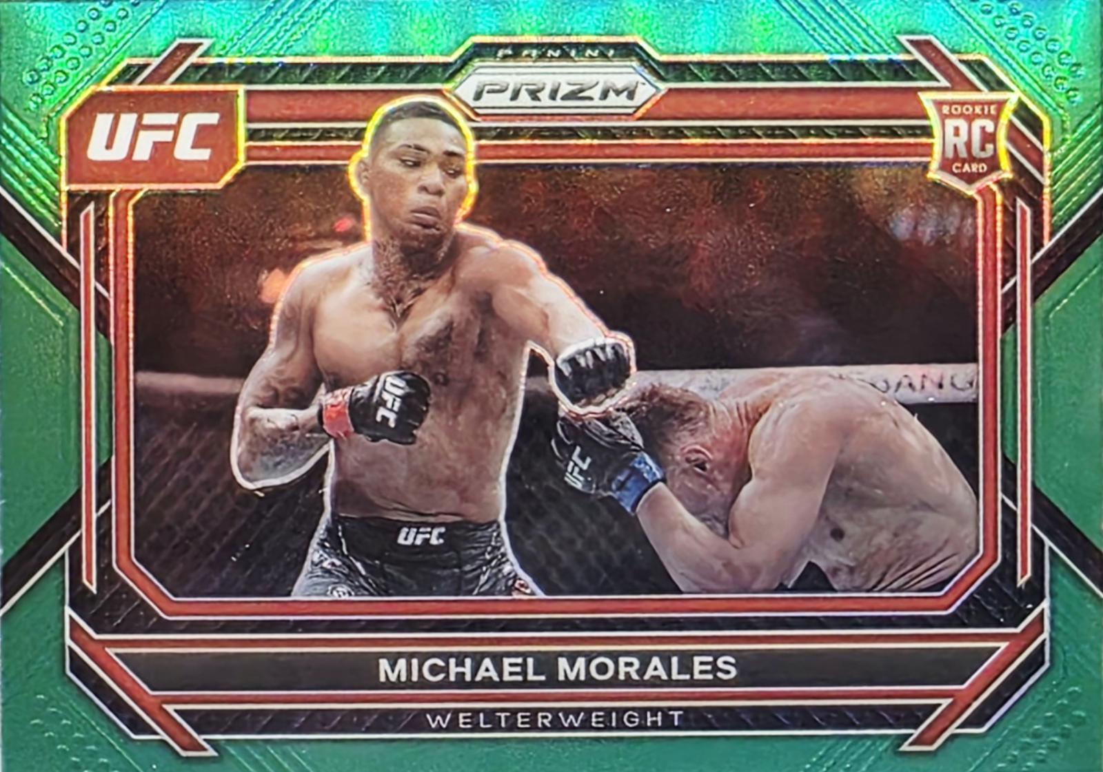 Michael Morales 2023 Panini Prizm UFC Base #97 Green