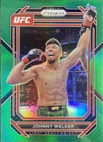 Johnny Walker 2023 Panini Prizm UFC Base #169 Green