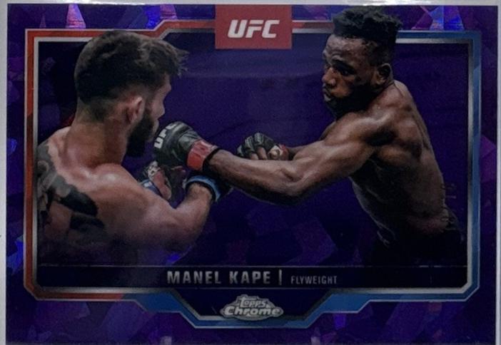 Manel Kape 2025 Topps Chrome Sapphire UFC Base Sapphire #58 Padparadscha Sapphire