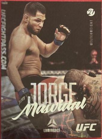 Jorge Masvidal 2021 Panini Chronicles UFC Base Luminance #55 Asia