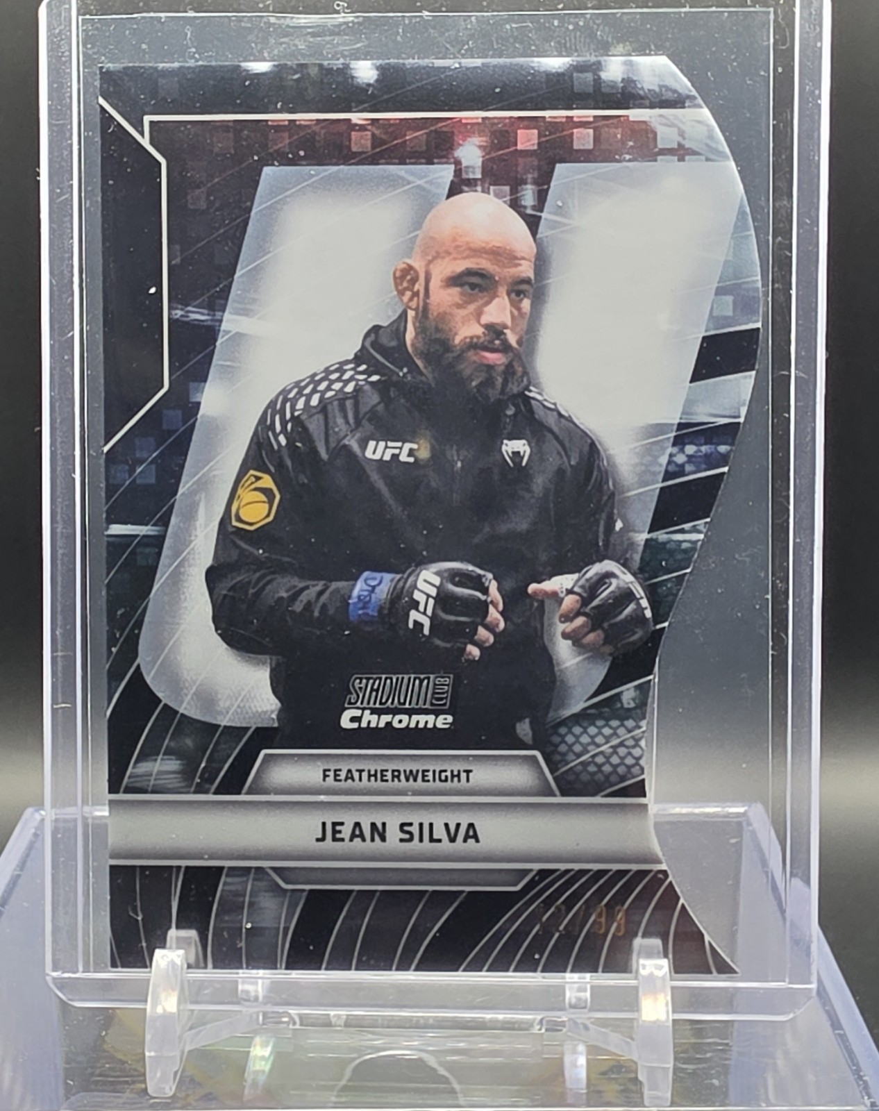 Jean Silva 2026 Topps Stadium Club UFC Triumvirates #TV-19 Black Refractor