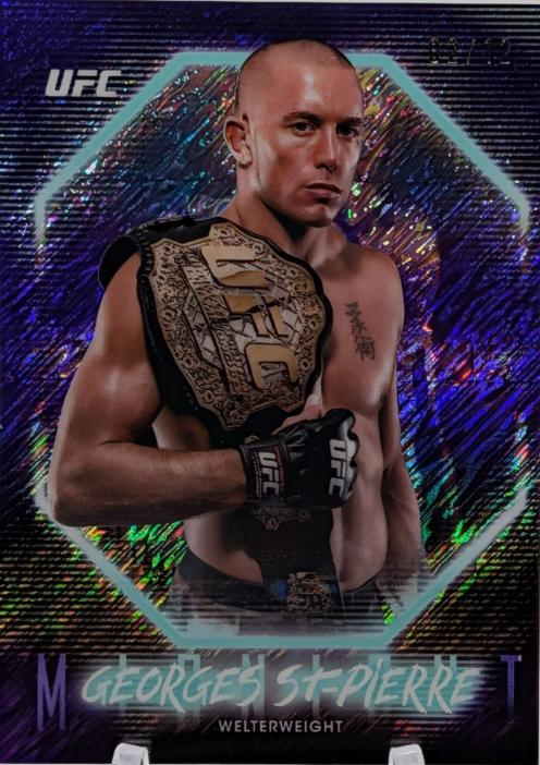 Georges St-Pierre 2025 Topps Midnight UFC Base #10 Midnight
