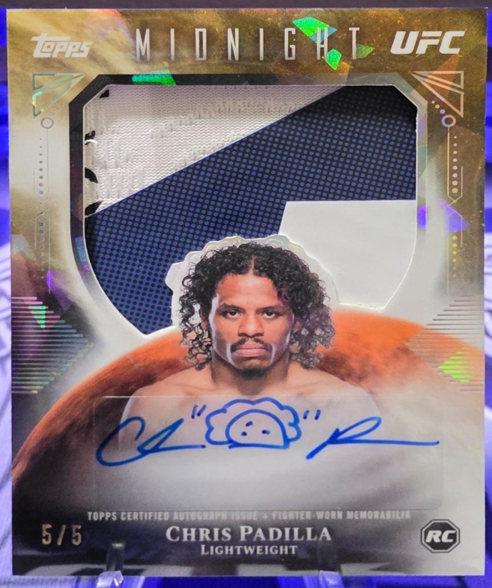 Chris Padilla 2026 Topps Midnight UFC Rookie Relic Autographs #RRA-CP Daybreak