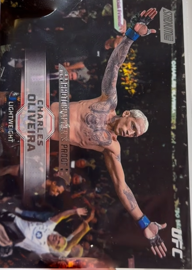 Charles Oliveira 2026 Topps Stadium Club UFC Base #45 Sepia