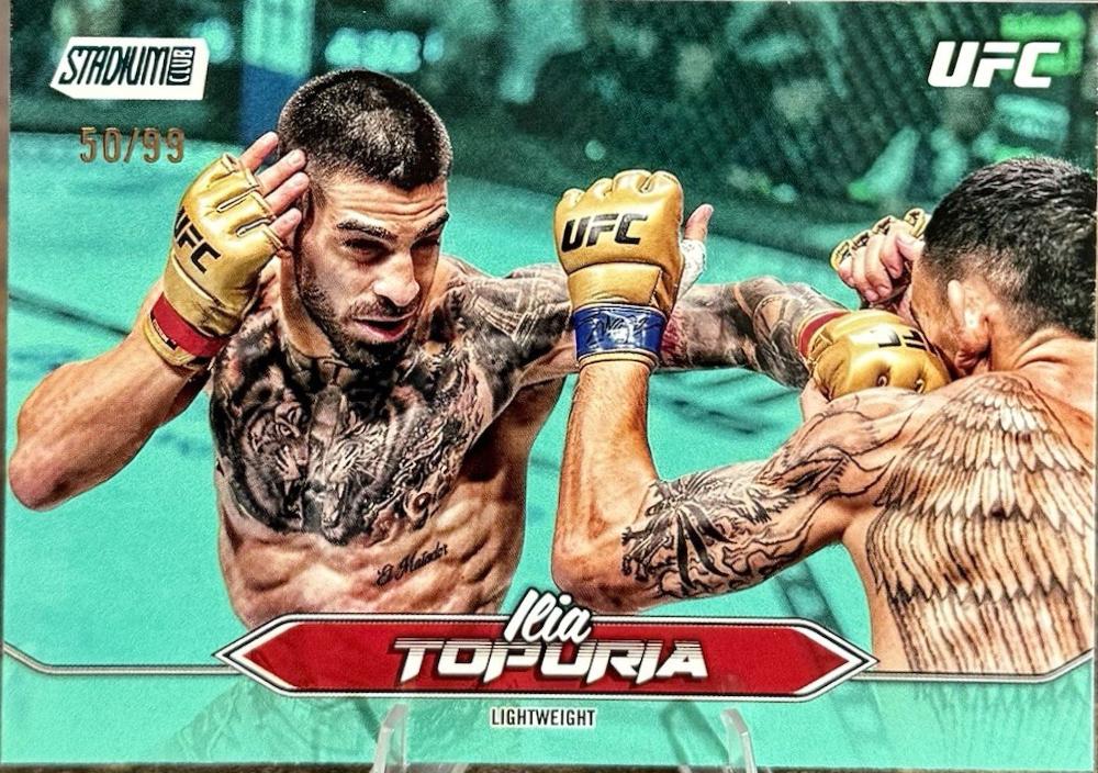 Ilia Topuria 2025 Topps Stadium Club UFC Base #23 Turquoise