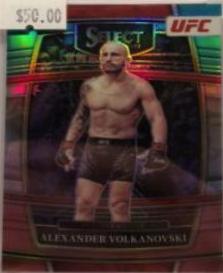 Alexander Volkanovski 2022 Panini Select UFC Concourse #15 Teal and Pink