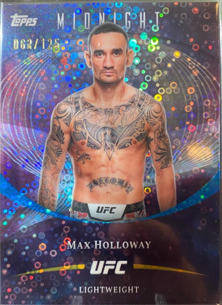 Max Holloway 2026 Topps Midnight UFC Base #36 Morning
