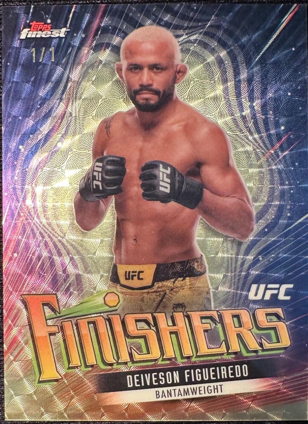 Deiveson Figueiredo 2024 Topps Finest UFC Finishers #FIN-8 Superfractor