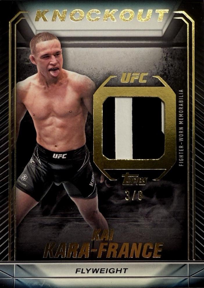 Kai Kara-France 2024 Topps Knockout UFC Knockout Relics #KR-KK Gold