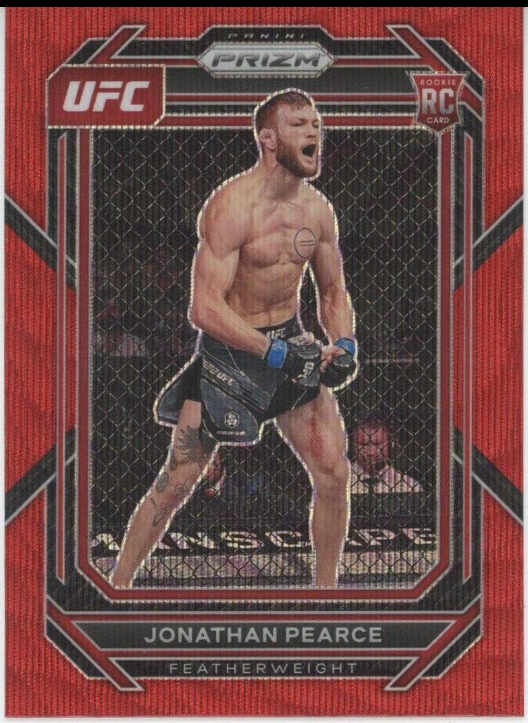 Jonathan Pearce 2023 Panini Prizm UFC Base #179 Ruby Wave