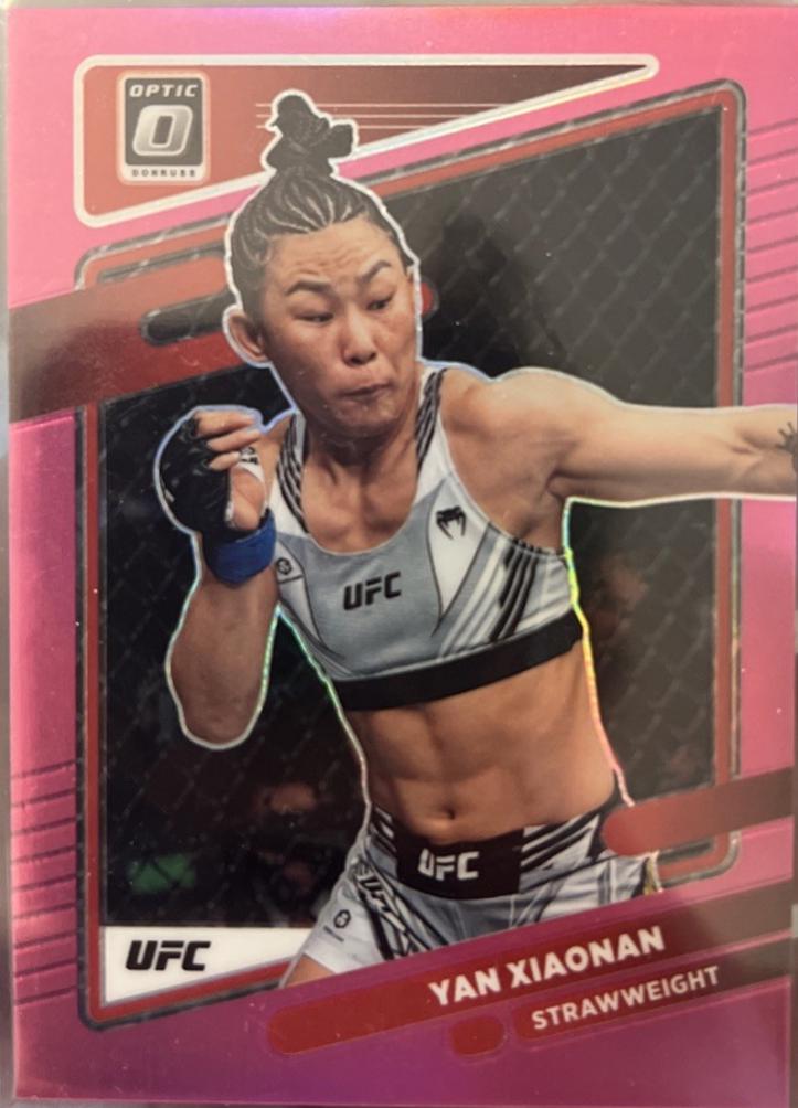 Yan Xiaonan 2022 Panini Donruss Optic UFC Base #31 Pink