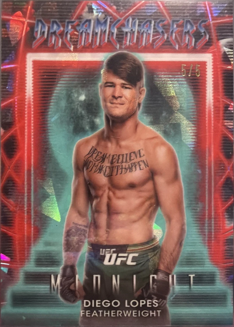 Diego Lopes 2025 Topps Midnight UFC Dream Chasers #DC-16 Black Light