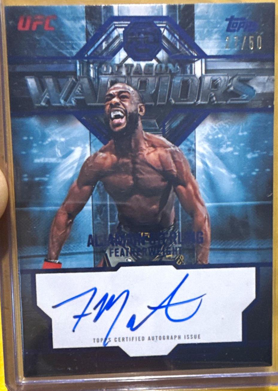 Aljamain Sterling 2026 Topps Knockout UFC Octagon Warriors #OWS-AL Gold