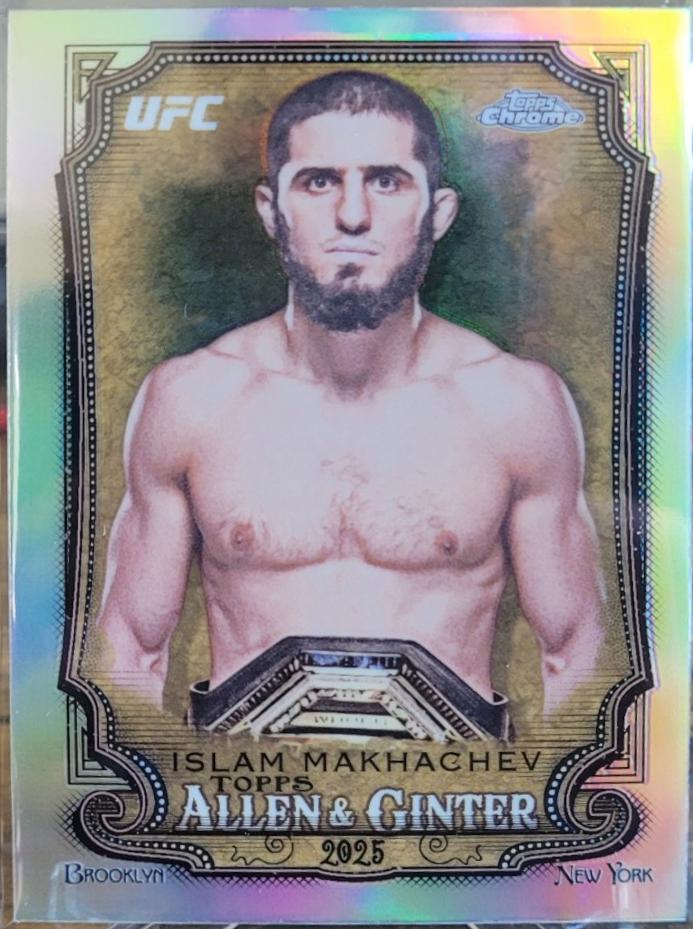 Islam Makhachev 2025 Topps Chrome UFC Allen & Ginter #AAG-28 Refractor