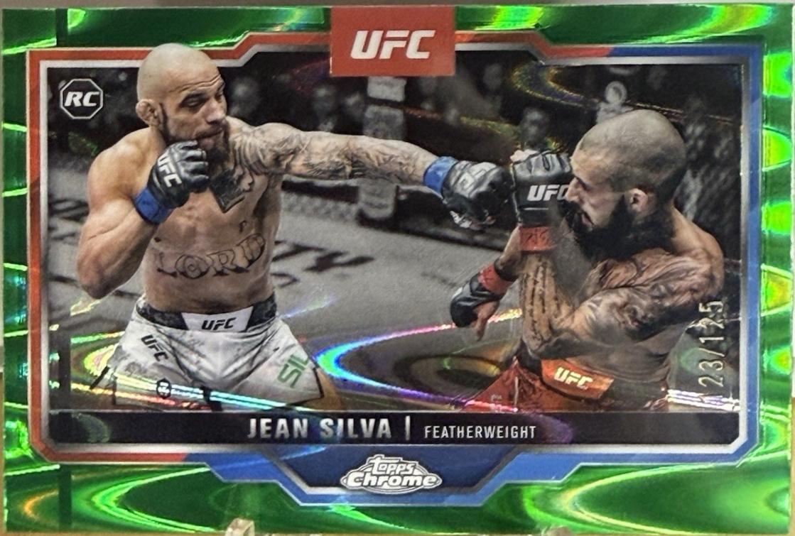 Jean Silva 2025 Topps Chrome UFC Base #56 Green Wave