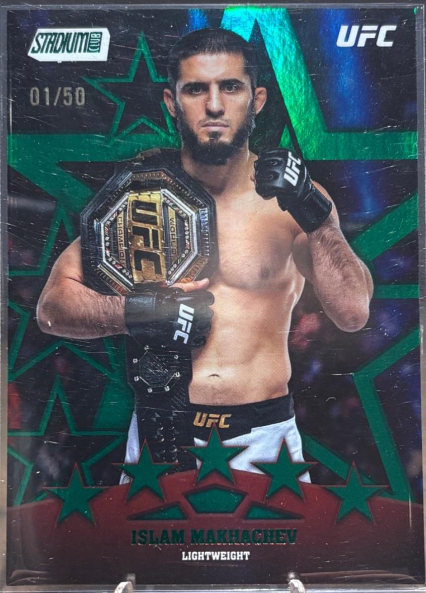 Islam Makhachev 2025 Topps Stadium Club UFC Special Forces #SF-17 Green