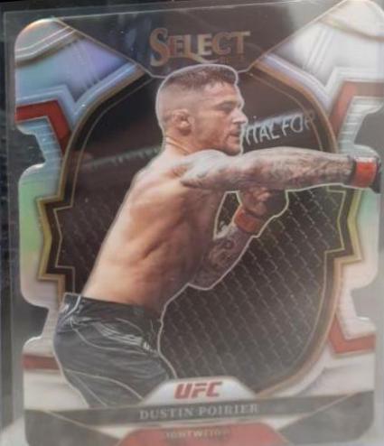 Dustin Poirier 2023 Panini Select UFC Concourse #75 Silver Die Cut