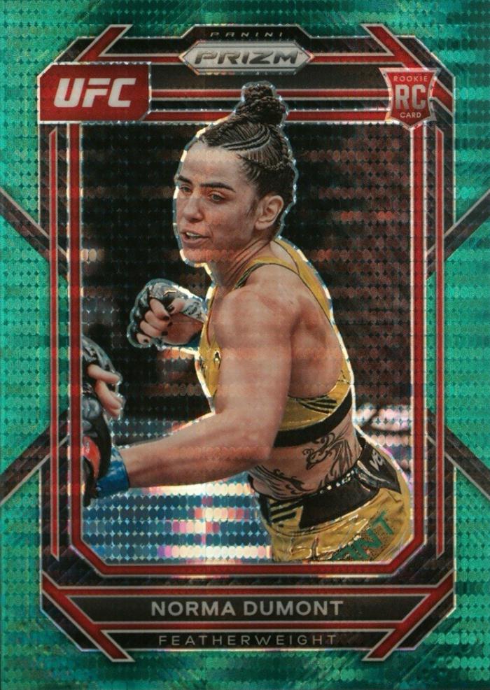 Norma Dumont 2023 Panini Prizm UFC Base #144 Green Pulsar