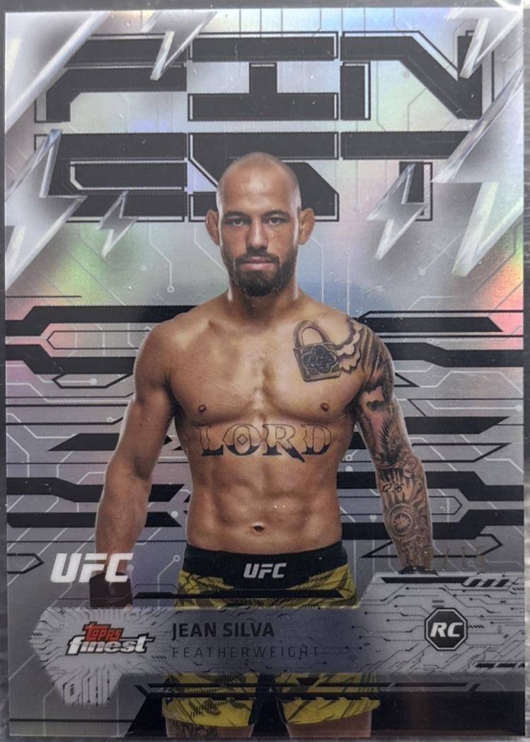 Jean Silva 2025 Topps Finest UFC Base Rare #300 Black Refractor