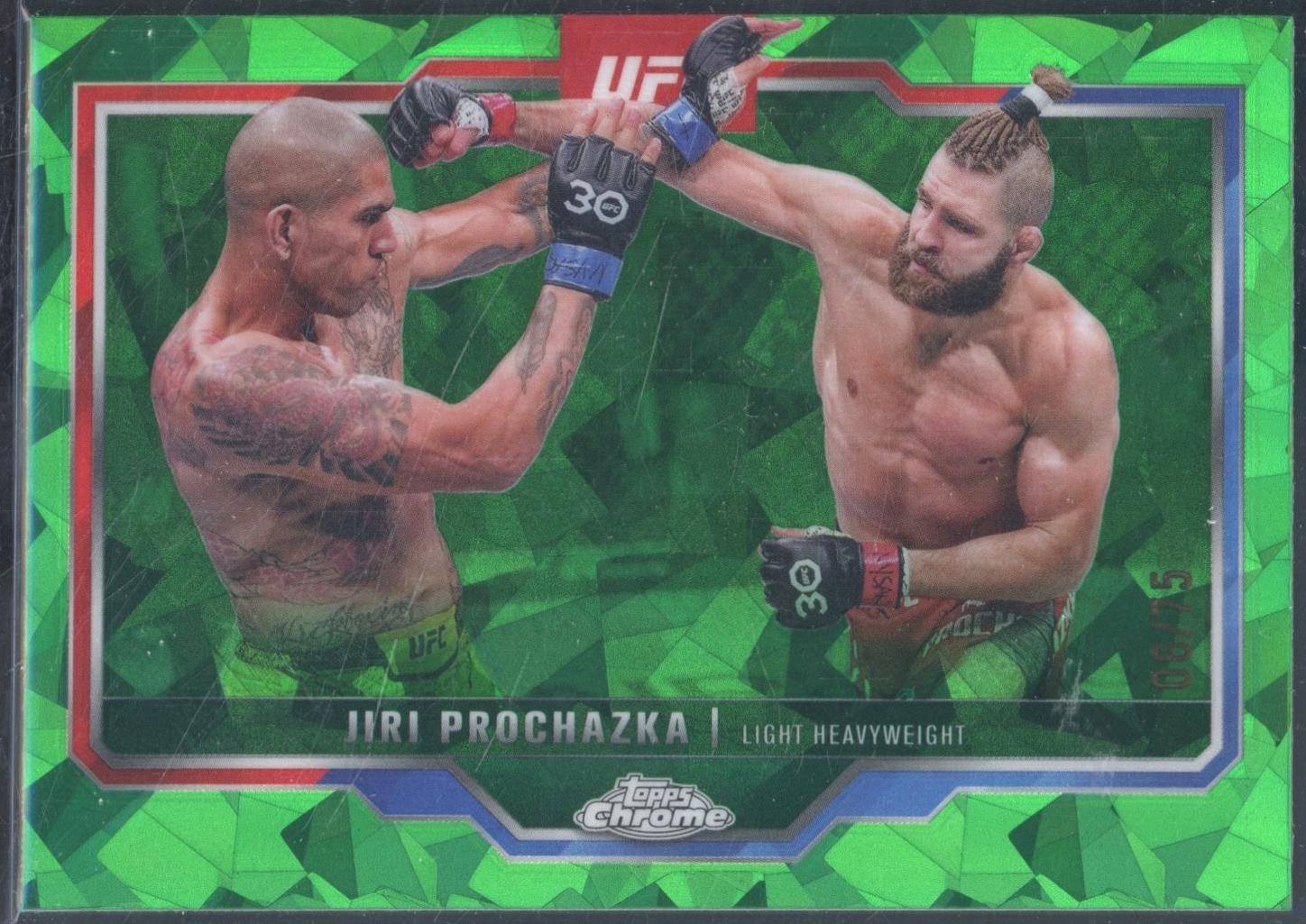 Jiri Prochazka 2025 Topps Chrome Sapphire UFC Base Sapphire #70 Green Sapphire