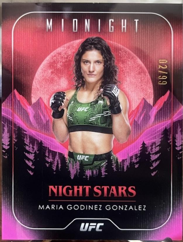 Maria Godinez Gonzalez 2024 Topps Midnight UFC Night Stars #NS-23 Moon Beam
