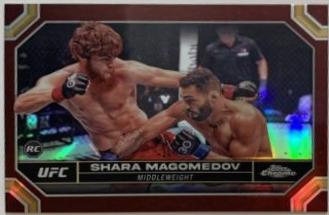 Shara Magomedov 2024 Topps Chrome UFC Base #141 Red Refractor