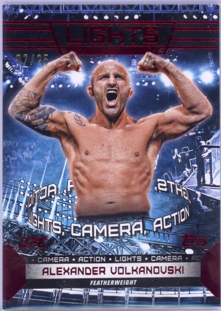Alexander Volkanovski 2024 Topps Knockout UFC Action (Lights, Camera, Action) #ACT-15 Red