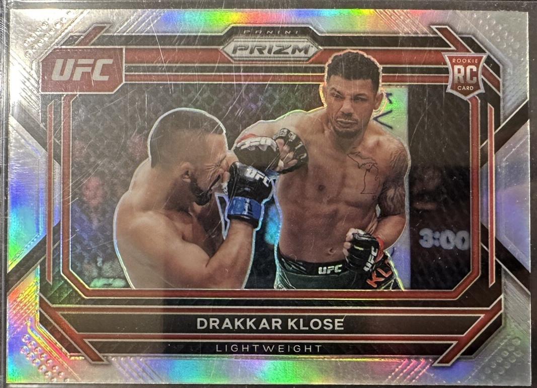 Drakkar Klose 2023 Panini Prizm UFC Base #100 Silver