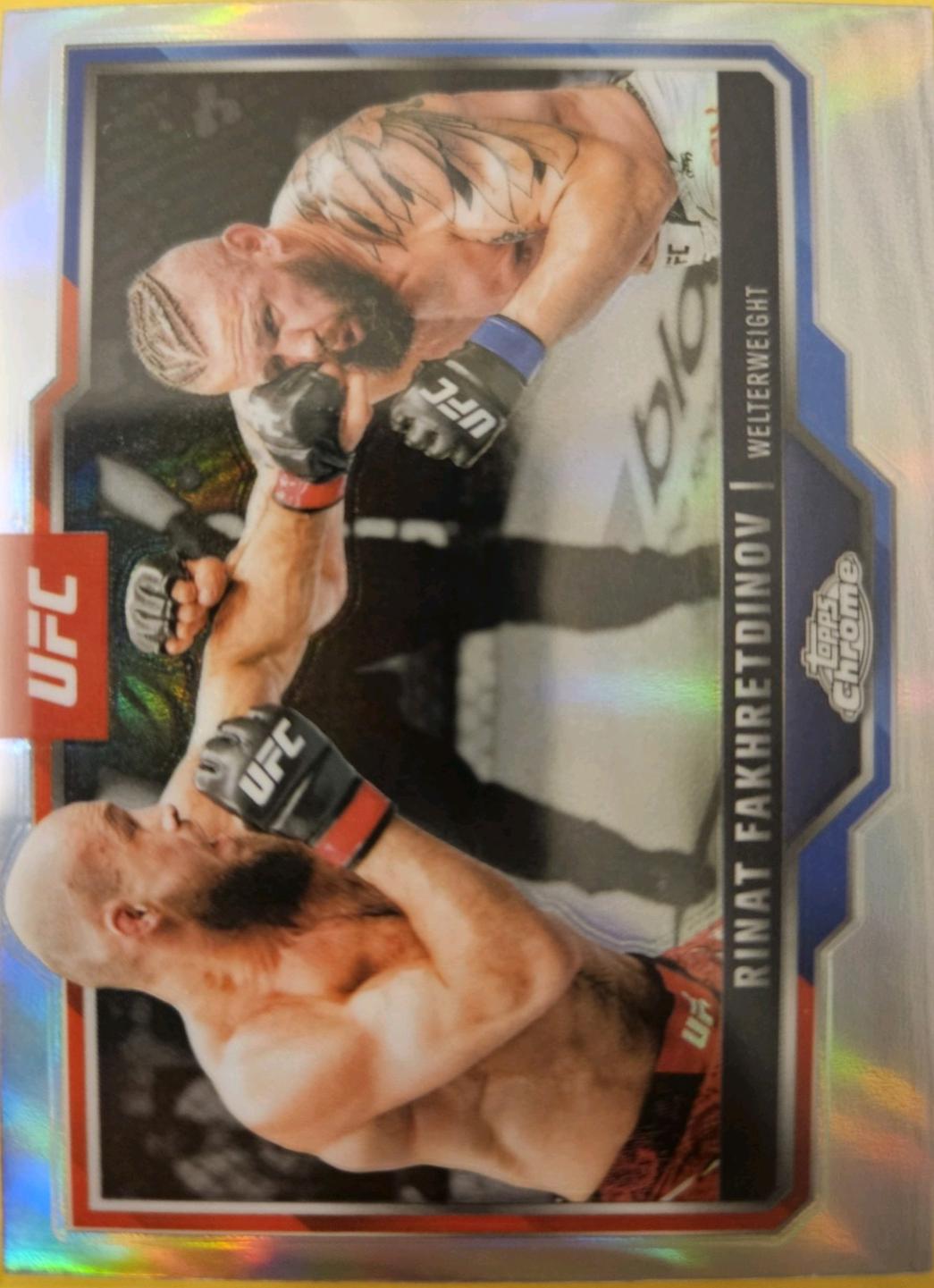 Rinat Fakhretdinov 2025 Topps Chrome UFC Base #131 Refractor