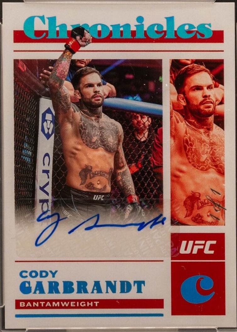 Cody Garbrandt 2023 Panini Chronicles UFC Chronicles Signatures #20 Platinum
