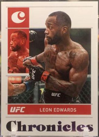 Leon Edwards 2022 Panini Chronicles UFC Base Chronicles #18 Purple