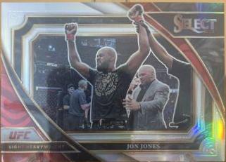 Jon Jones 2023 Panini Select UFC Mezzanine #335 Black Blue