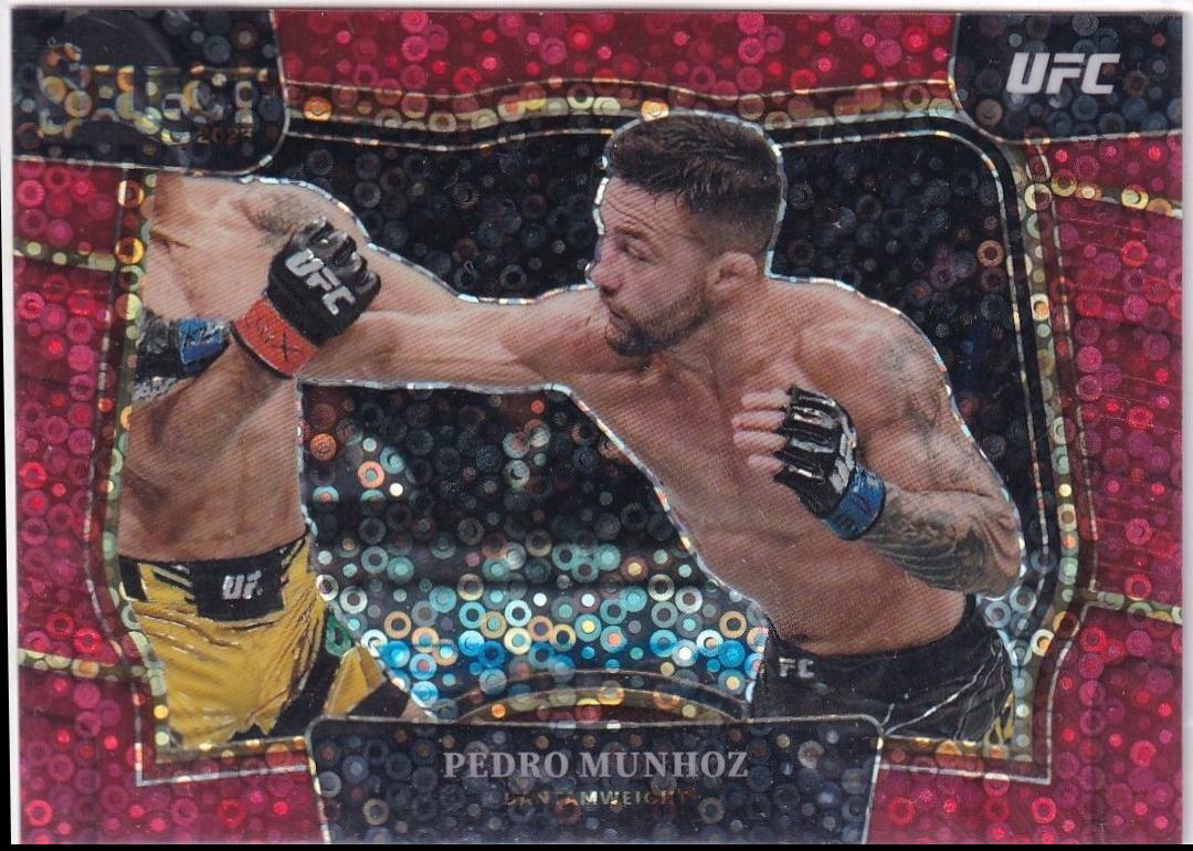Pedro Munhoz 2023 Panini Select UFC Octagonside #279 Red Disco