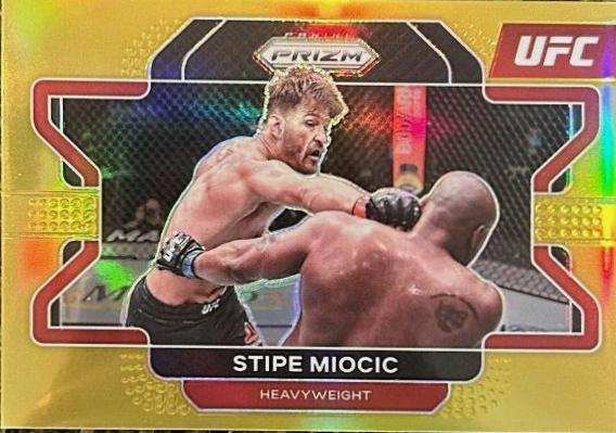 Stipe Miocic 2022 Panini Prizm UFC Base #100 Gold