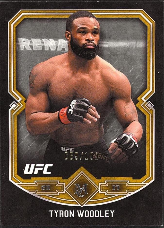 Tyron Woodley 2017 Topps Museum Collection UFC Base #1 Copper