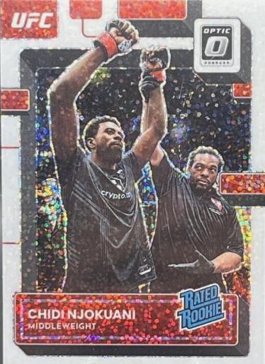 Chidi Njokuani 2023 Panini Donruss Optic UFC Base #102 White Sparkle