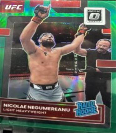 Nicolae Negumereanu 2023 Panini Donruss Optic UFC Base #123 Green