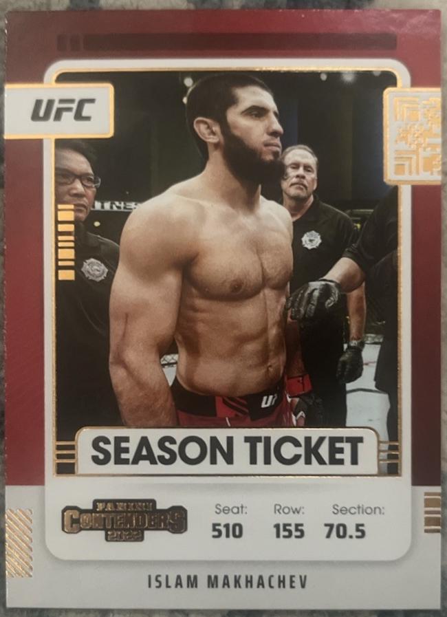 Islam Makhachev 2022 Panini Chronicles UFC Base Contenders Season Ticket #102 Bronze