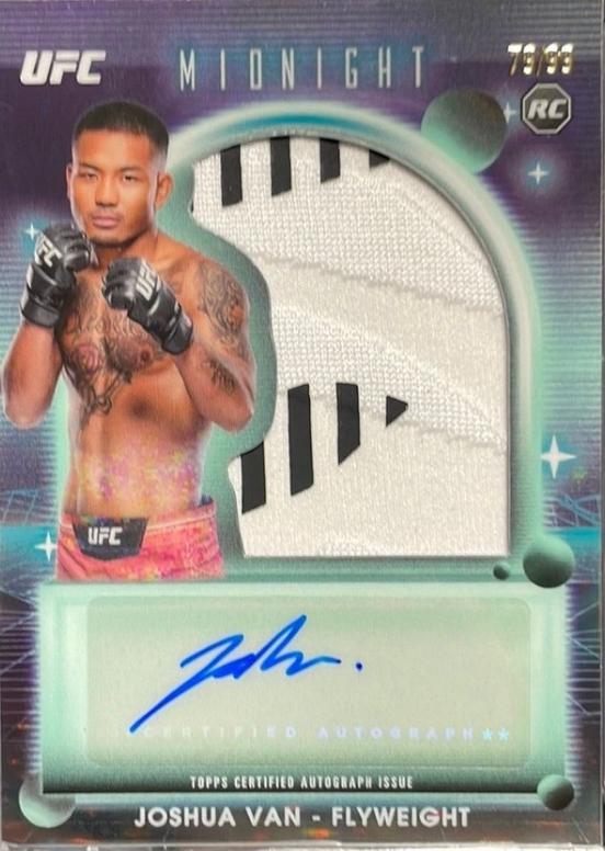 Joshua Van 2025 Topps Midnight UFC Rookie Relic Autographs #RRA-JV Twilight