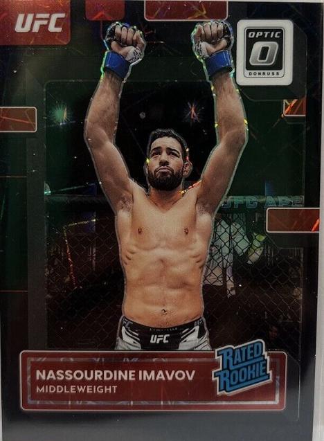 Nassourdine Imavov 2023 Panini Donruss Optic UFC Base #103 Black Velocity
