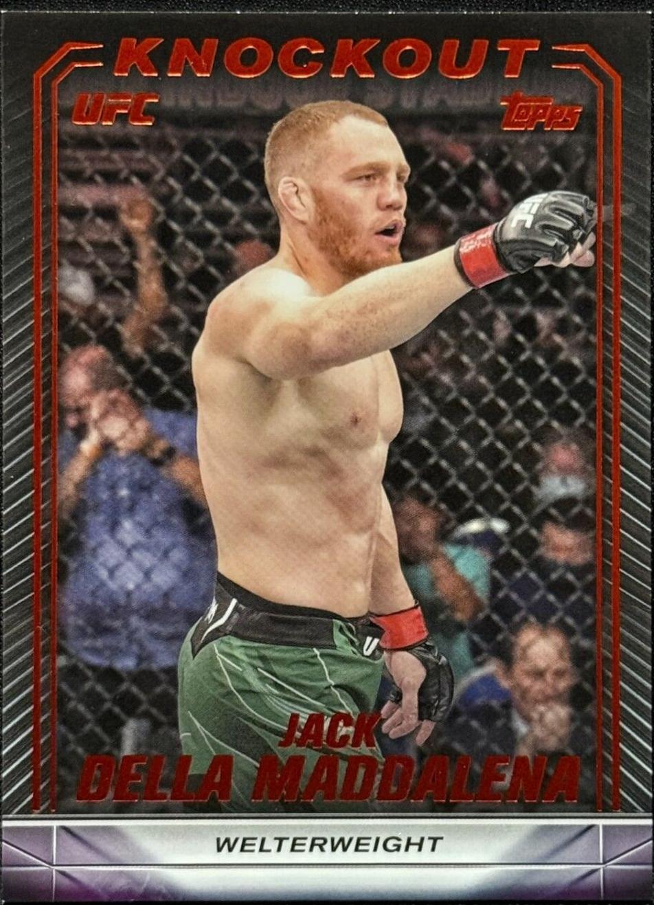Jack Della Maddalena 2024 Topps Knockout UFC Base #56 Orange