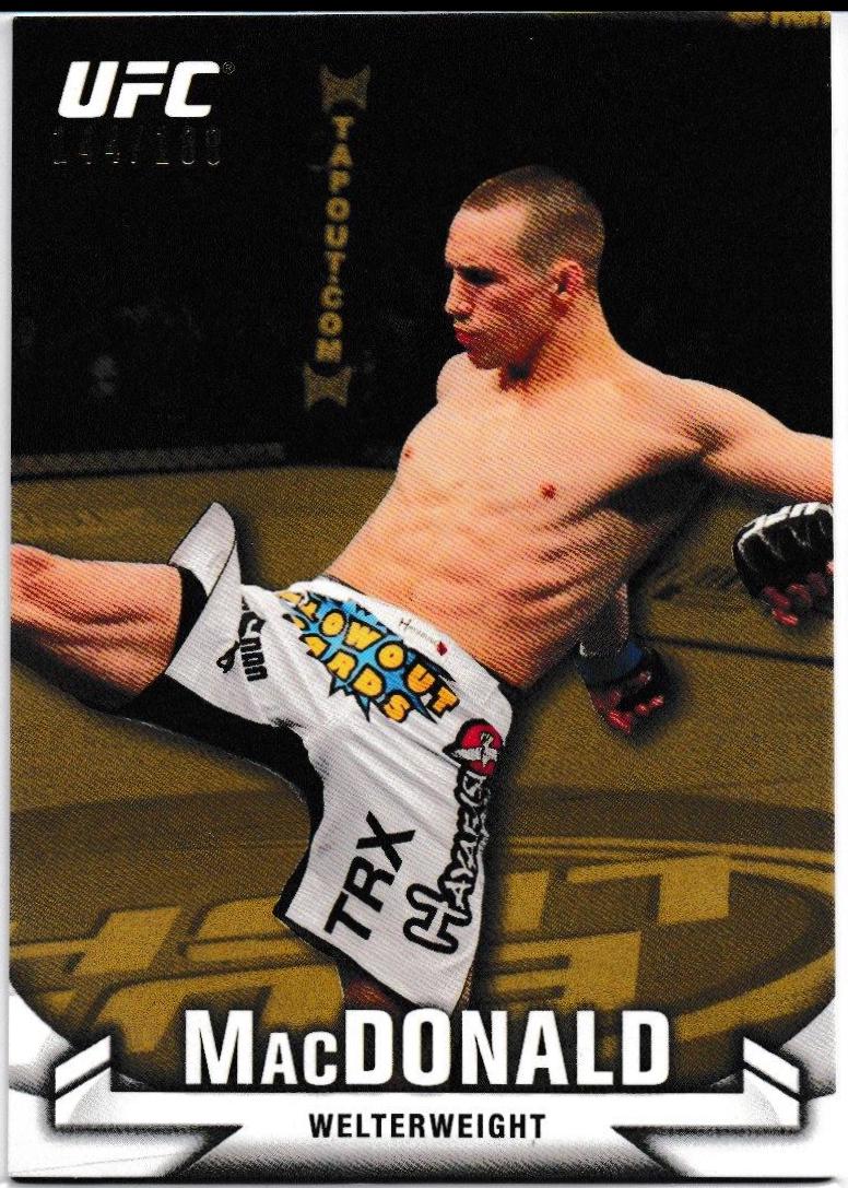 Rory MacDonald 2013 Topps UFC Knockout Base #91 Gold