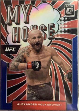 Alexander Volkanovski 2022 Panini Donruss Optic UFC My House #8 Blue