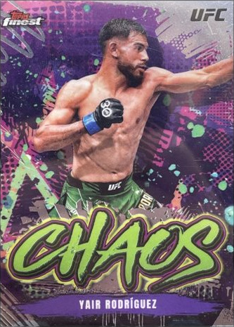Yair Rodríguez 2024 Topps Finest UFC Chaos #CHA-27 Die-Cut Refractor